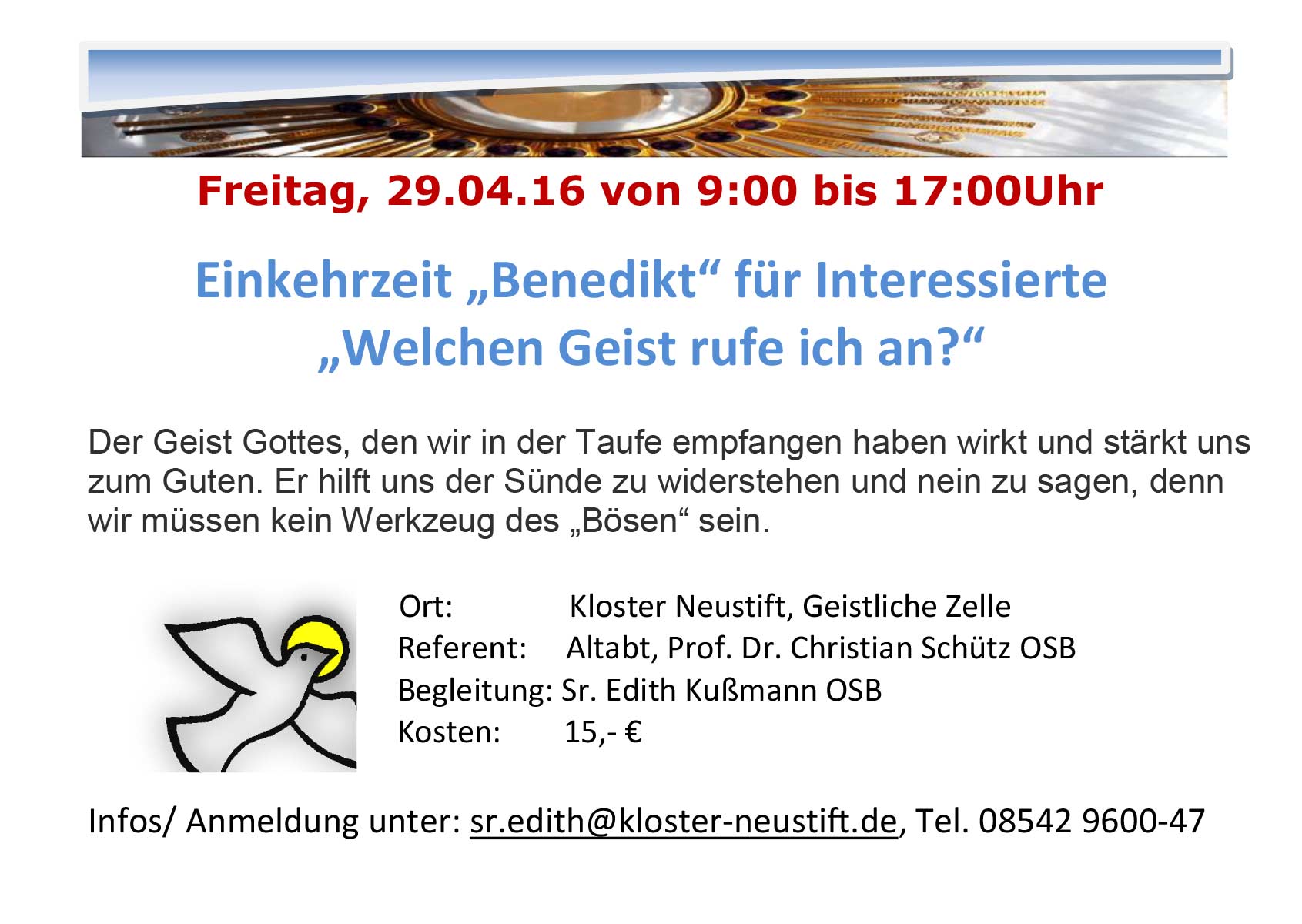 Flyer Welchen Geist rufe ich an