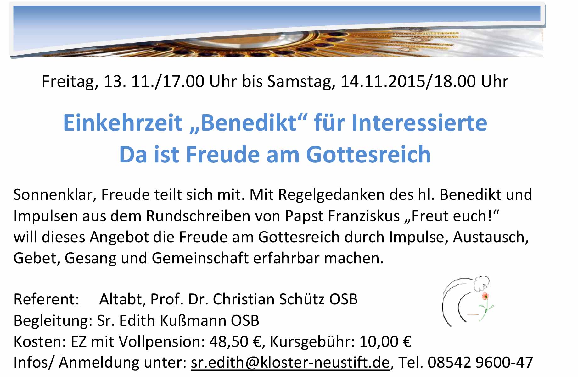 Flyer Freude am Gottesreich